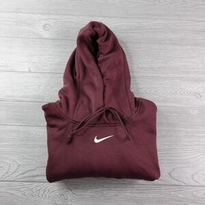 Nike Sportswear Phoenix Fleece Pullover Hoodie Women's Medium Maroon Long Sleeve